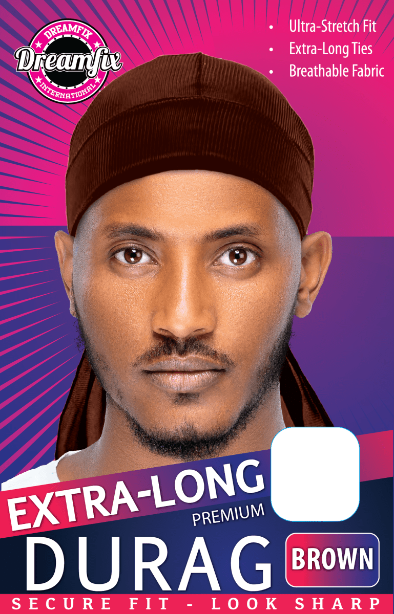 Dreamfix Health & Beauty Brown Dreamfix Extra-long Satin Durag