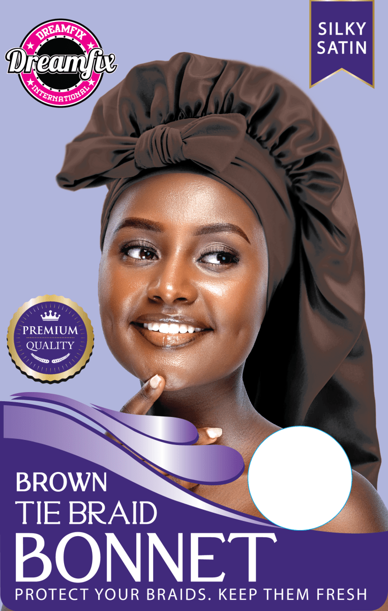 Dreamfix Health & Beauty Brown Dreamfix Tie Braid Bonnet
