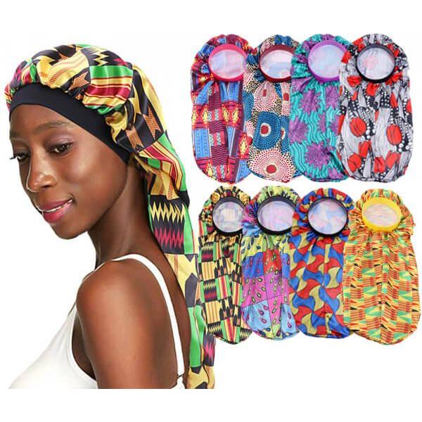 Dreamfix Health & Beauty Dreamfix Africa Long Print Bonnet