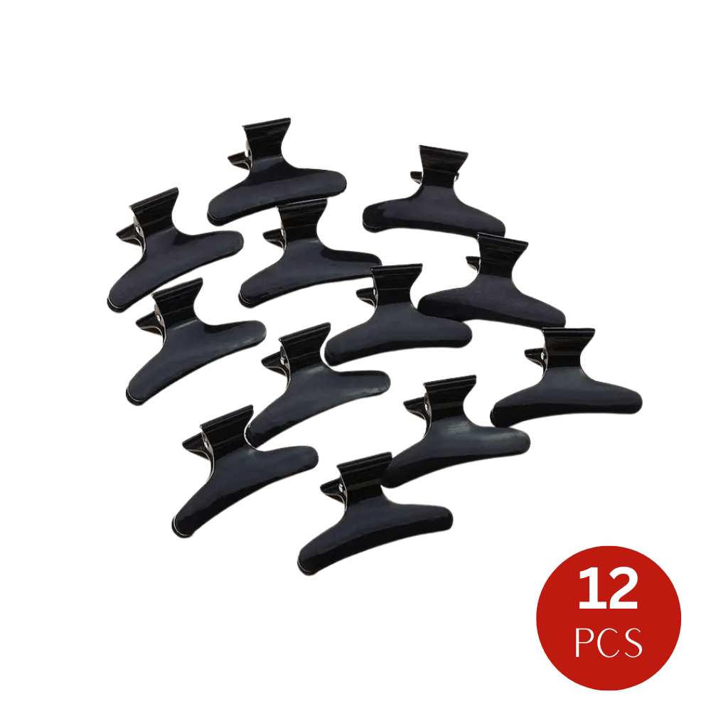 Dreamfix Health & Beauty Dreamfix Butterfly Hair Clip Black (12 pcs)