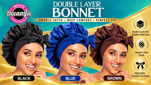 Dreamfix Health & Beauty Dreamfix Double Layer Bonnet