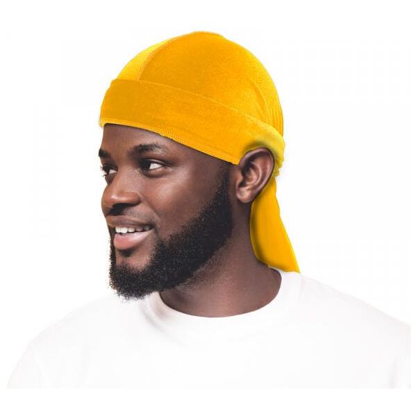 Dreamfix Health & Beauty Dreamfix Durag Korea Velvet : Yellow Dreamfix Durag Korea Velvet