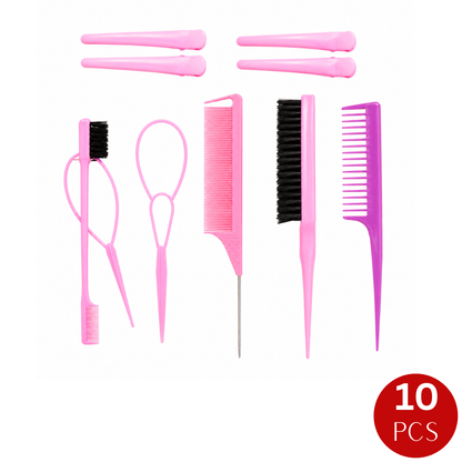 Dreamfix Health & Beauty Dreamfix Hair Comb Set Pink (10 pcs)