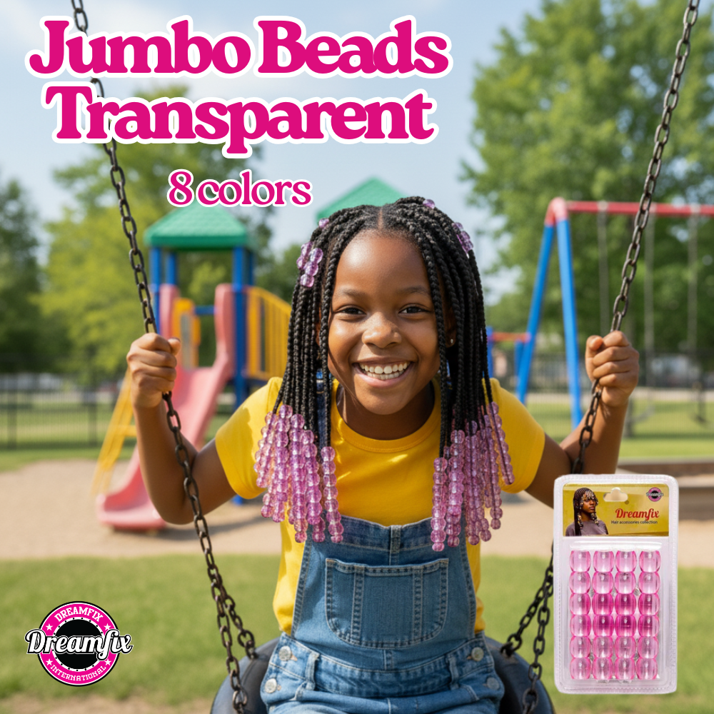 Dreamfix Health & Beauty Dreamfix Jumbo Hair Beads Transparent