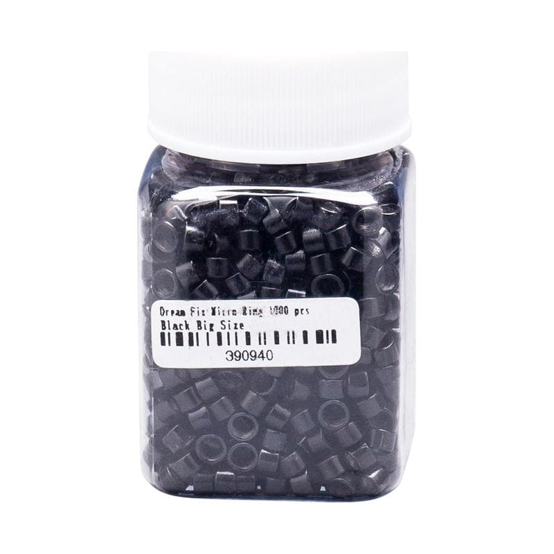 Dreamfix Health & Beauty DreamFix Micro Ring 1000 pcs Black Big Size Dreamfix Micro Rings Small & Big, 250/500/1000 Pcs