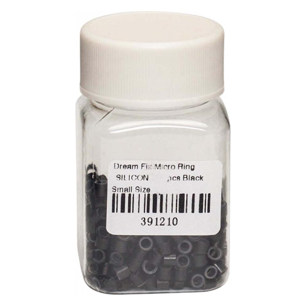 Dreamfix Health & Beauty DreamFix Micro Ring SILICON 500 pcs Black Small Size Dreamfix Micro Rings Small & Big, 250/500/1000 Pcs