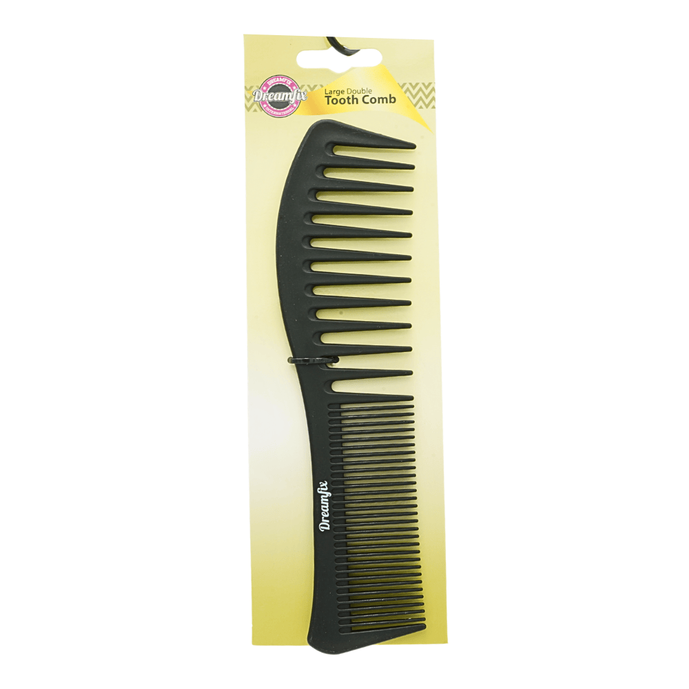 Dreamfix Health & Beauty Dreamfix - Peigne à double dent noir (petit et grand)