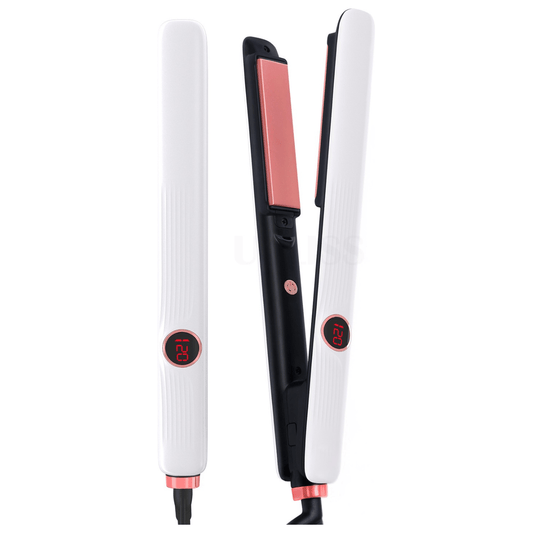 Dreamfix Health & Beauty Dreamfix Salon Hair Straightener with LCD Display (White)