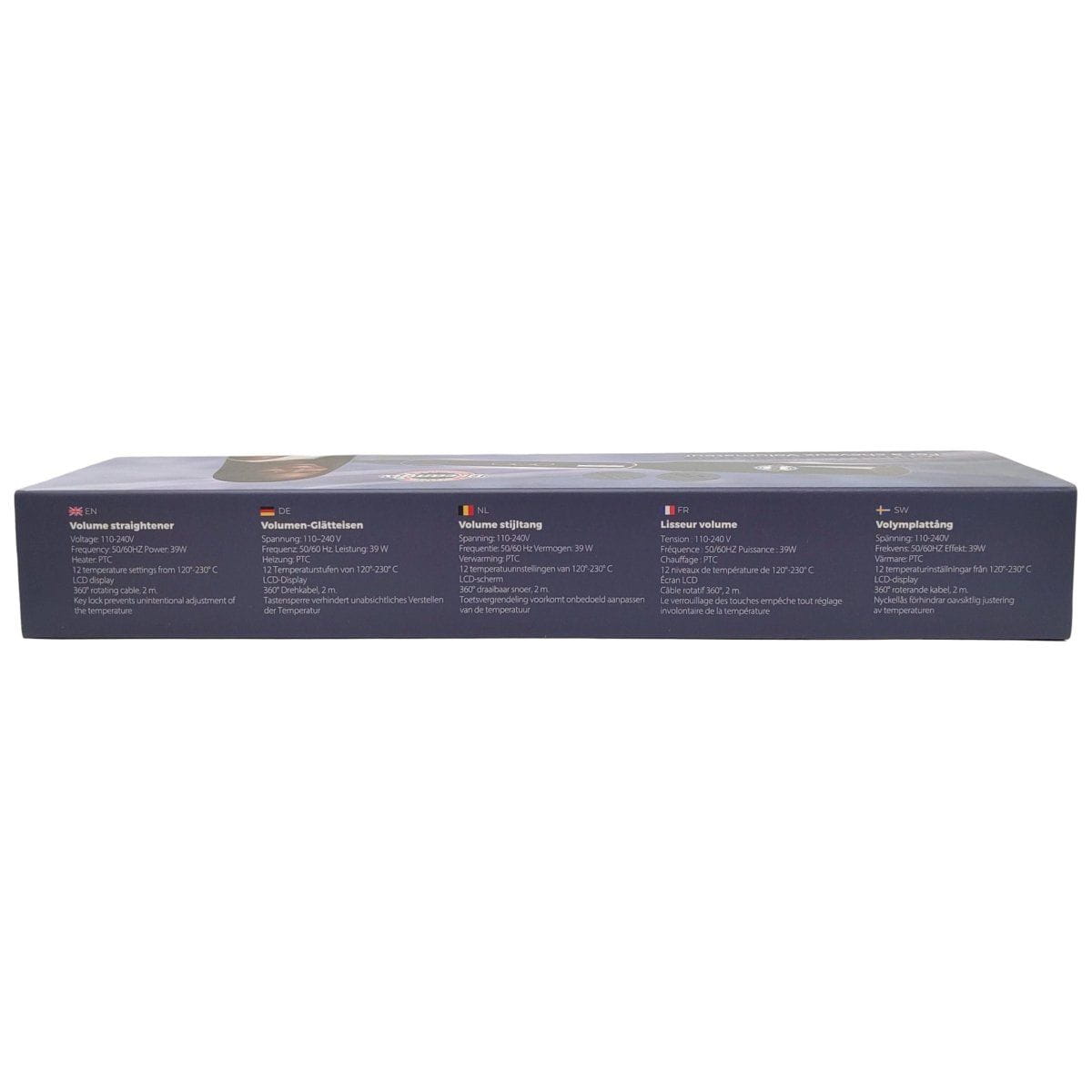 Dreamfix Health & Beauty Dreamfix Sleek Ceramic Flat Iron with Digital Control (Black)