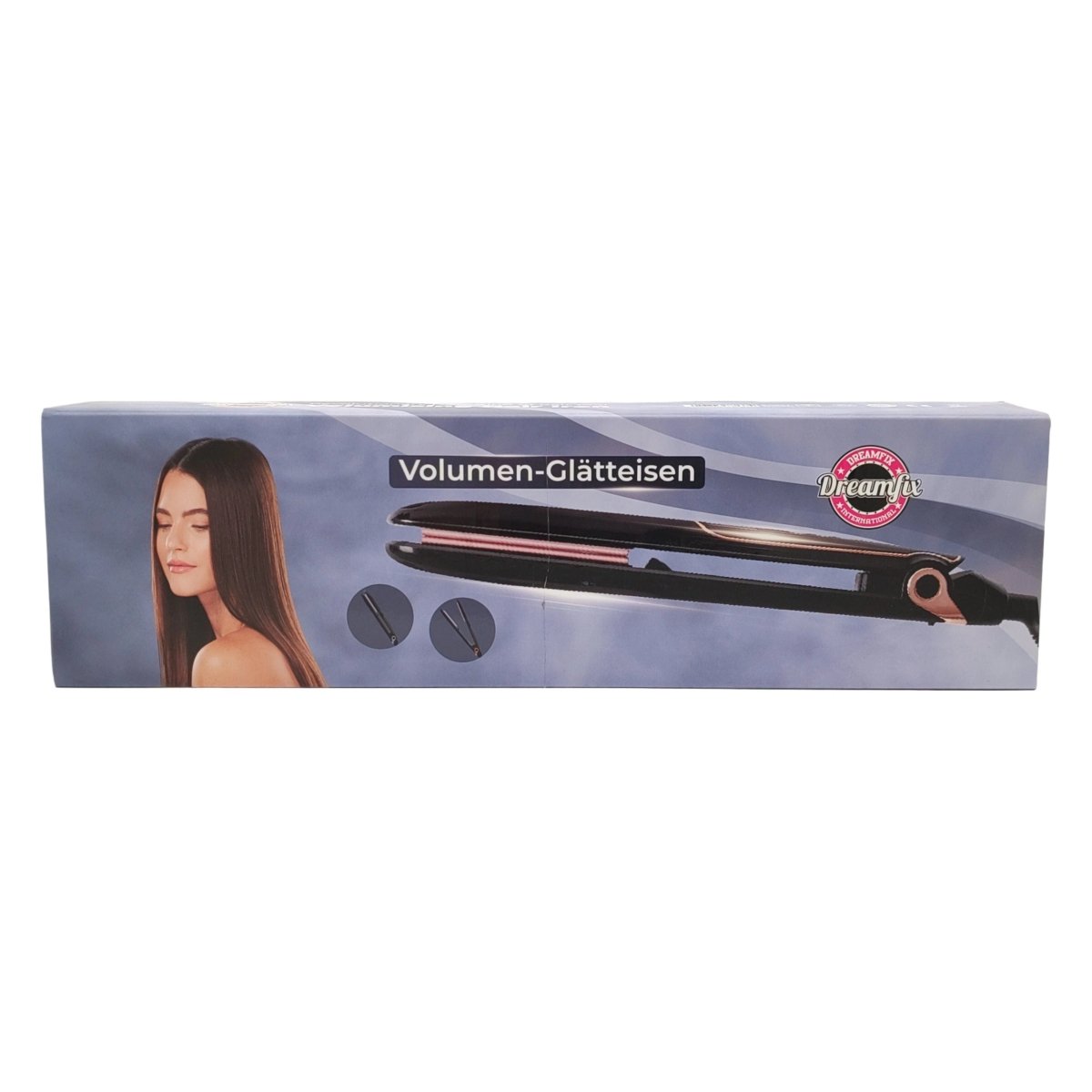 Dreamfix Health & Beauty Dreamfix Sleek Ceramic Flat Iron with Digital Control (Black)