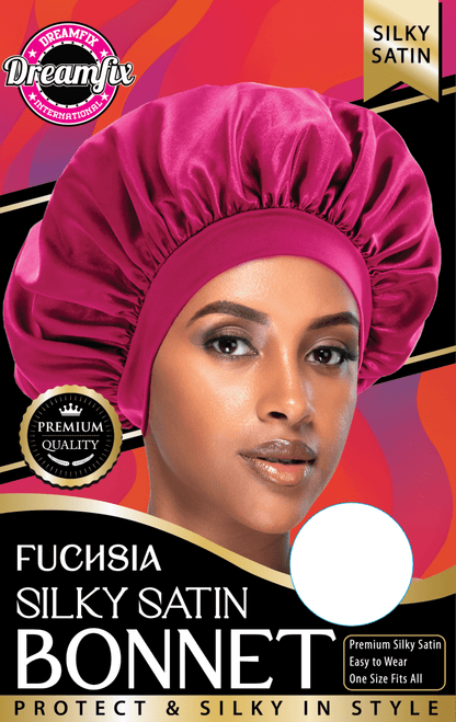 Dreamfix Health & Beauty Fuchsia Dreamfix Silky Satin bonnet