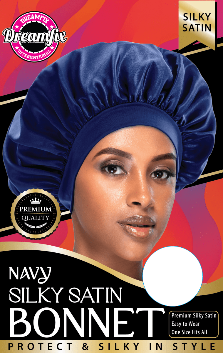 Dreamfix Health & Beauty Navy Dreamfix Silky Satin bonnet