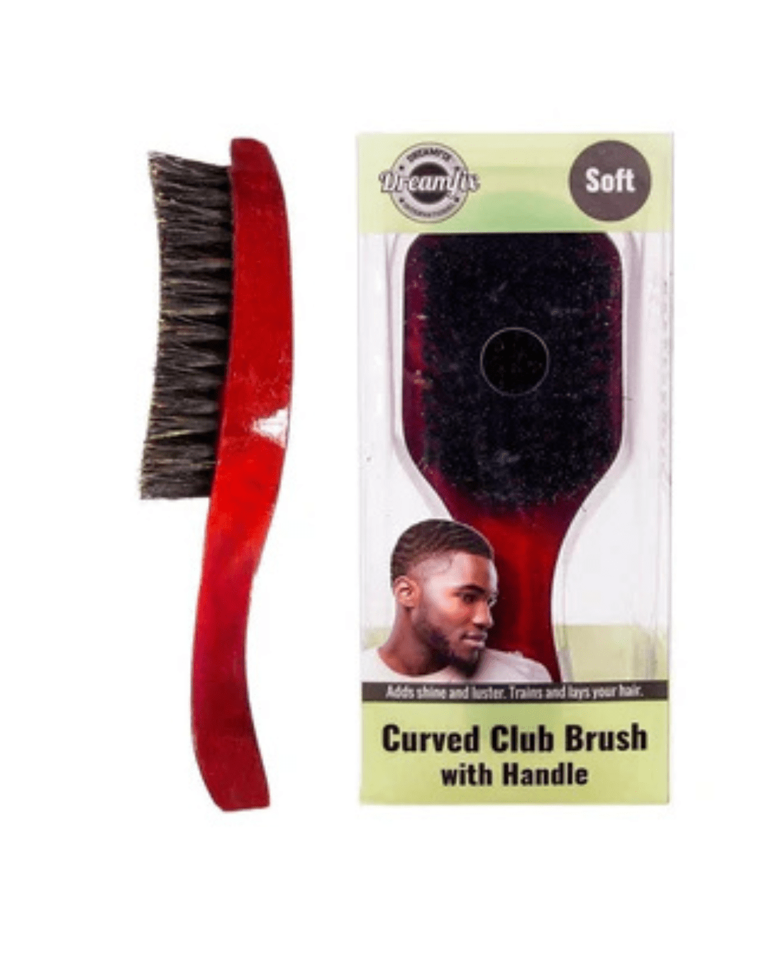 Dreamfix Health & Beauty #Soft Dreamfix Curved Club Brush with Handle Soft /Hard
