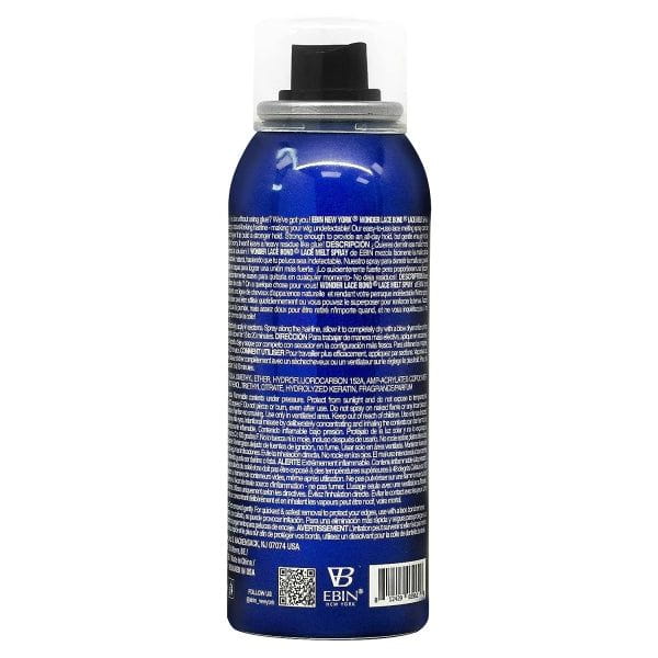 Ebin New York Wonder Lace Bond Lace Melt Spray Silk Protein/Keratin/Vitamin E 80ml | gtworld.be 