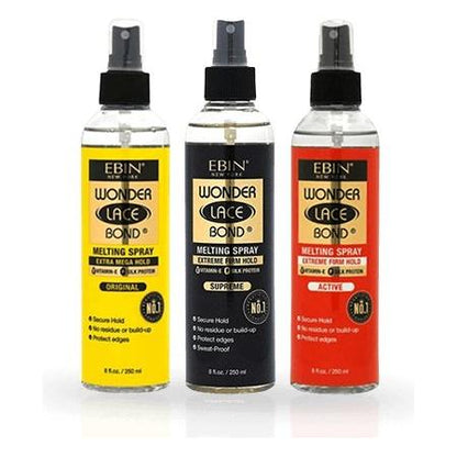 Ebin New York Health & Beauty Ebin New York Wonder Lace Bond Melting Spray Original/Active/Supreme 250 ml