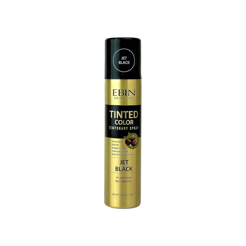 Ebin New York Health & Beauty Jet Black Ebin New York Tinted Color Temporary Spray 100ml