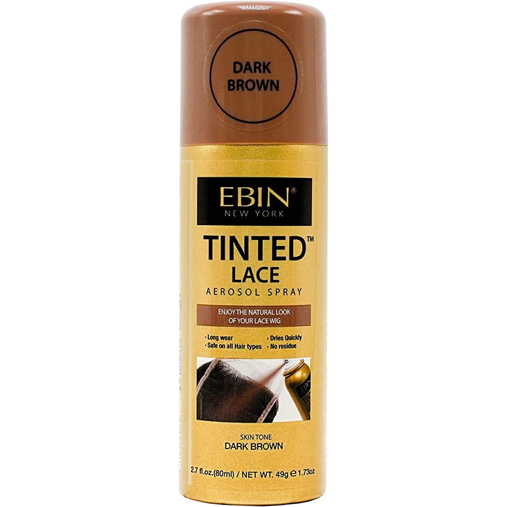 Ebin New York Health & Beauty TINTEDLACE SPRAY 80ML-DARK BROWN Ebin New York Tinted Lace Aerosol Spray 80ml