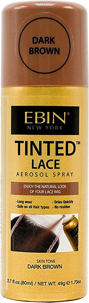Ebin New York TINTEDLACE SPRAY 80ML-DARK BROWN Ebin New York Tinted Lace Aerosol Spray 80ml