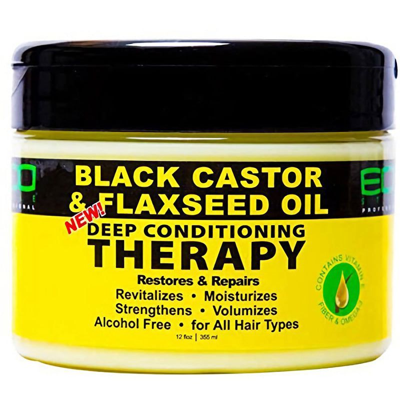 Eco Style Eco Style Black Castor & Flaxseed Oil Deep conditioning Therapy 355ml
