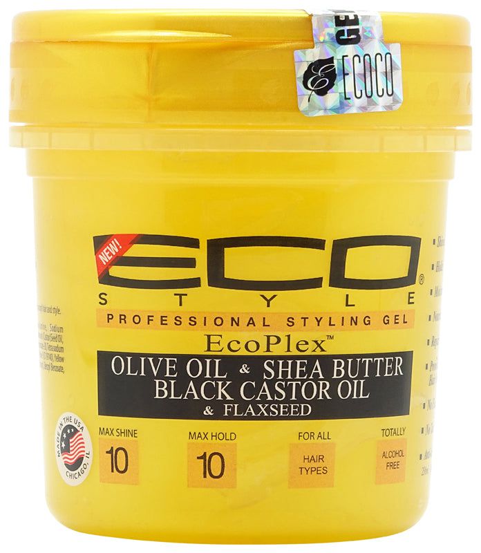 Eco Style Eco Style Styling Gel Olive Oil & Shea Butter Black Castor Oil & Flaxseed 236 ml