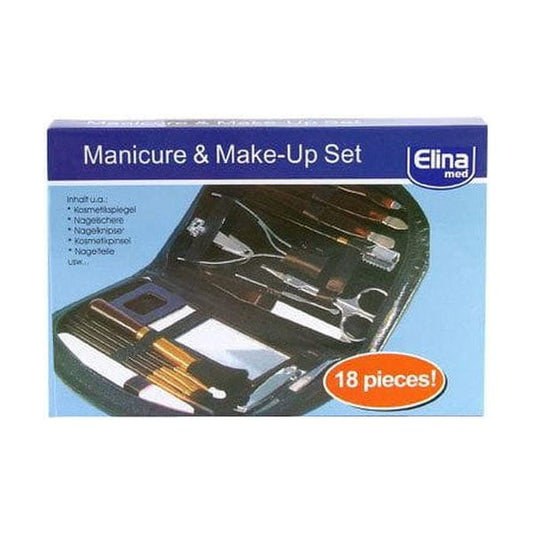 Elina Health & Beauty Nail Care Manicure Make Up Set 18Pie