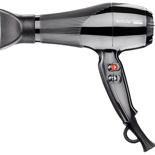 ermila ermila Hairdryer black 2 speeds, 3 heat levels and cold shot button 2000W