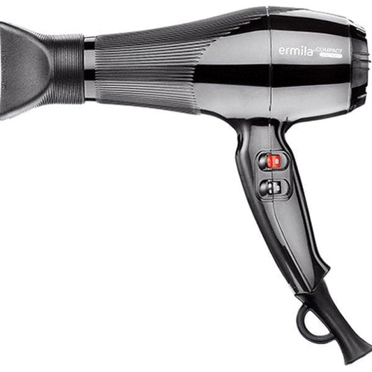 ermila Health & Beauty ermila Hairdryer black 2 speeds, 3 heat levels and cold shot button 2000W