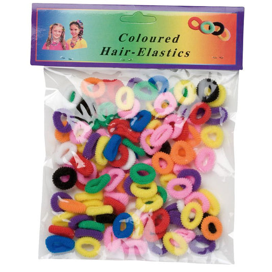 Euro Contact  Hair Elastics Color Small Mixed Red, Yellow, Green:HS01