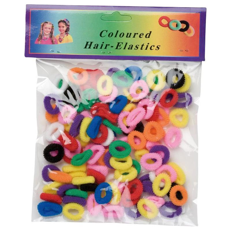 Euro Contact Health & Beauty  Hair Elastics Color Small Mixed Red, Yellow, Green:HS01