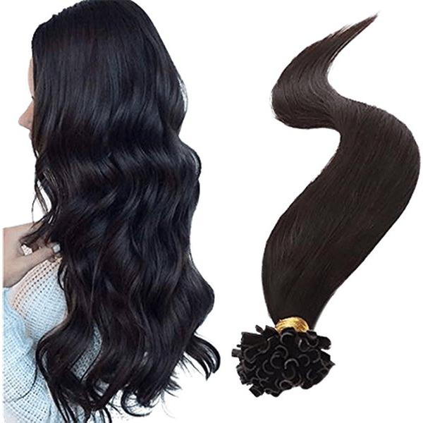 Extensions with Keratin U - Bondings 20"/50cm Human Hair, Echthaar Strähnen - Gtworld.de