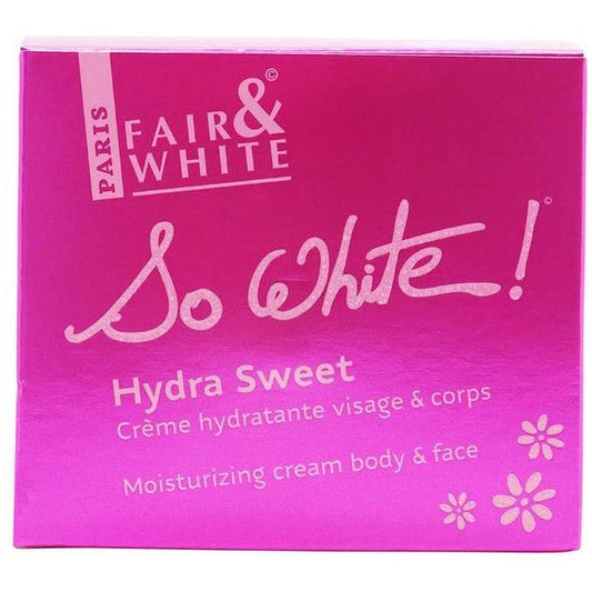 Fair and White Health & Beauty Fair & White So White Hydra Sweet Moisturising Cream 400ml