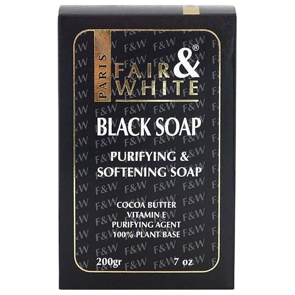 Fair & White Purifyingl & Softening Black Soap 200g - Gtworld.de