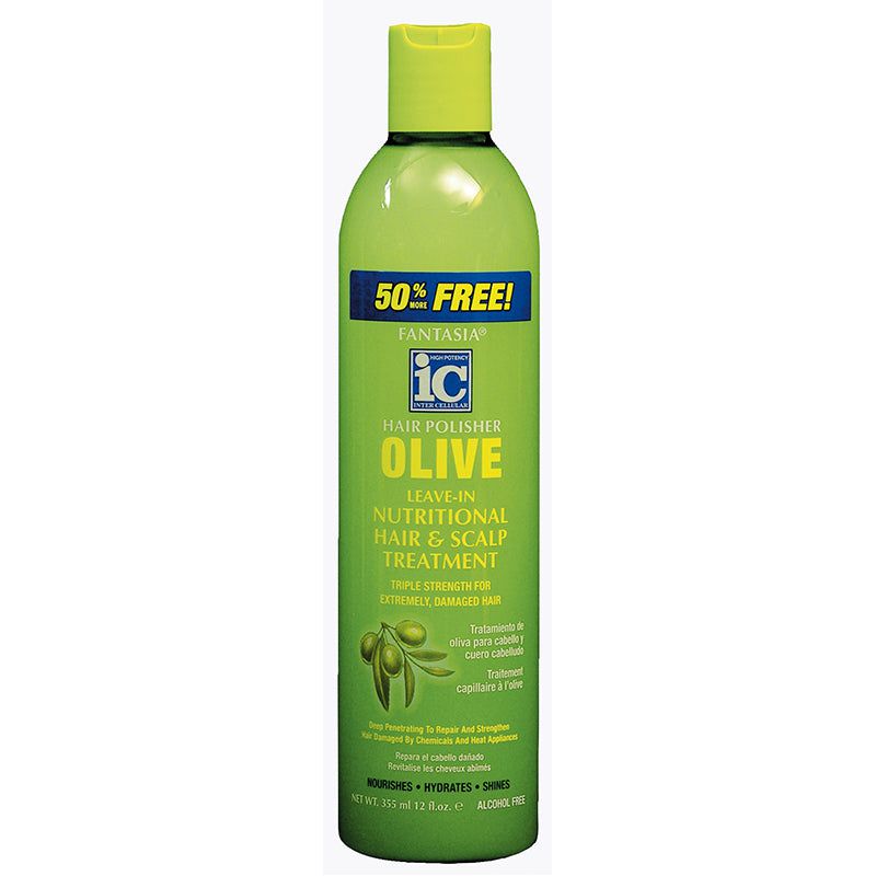 Fantasia ic Fantasia Ic Hair Polisher Olive Leave-In Nutritional Hair & Scalp Treatment 355M
