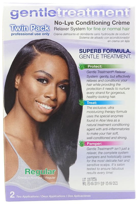 Gentle Treatment Gentle Treatment Regular No-Lye Conditioning Creme Relaxer System Twin Pak
