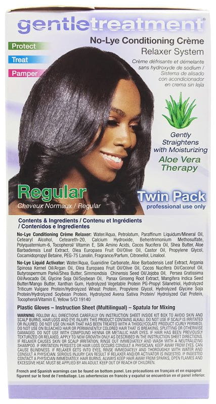 Gentle Treatment Gentle Treatment Regular No-Lye Conditioning Creme Relaxer System Twin Pak