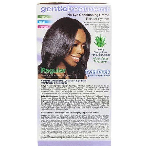 Gentle Treatment Health & Beauty Gentle Treatment Regular No-Lye Conditioning Creme Relaxer System Twin Pak