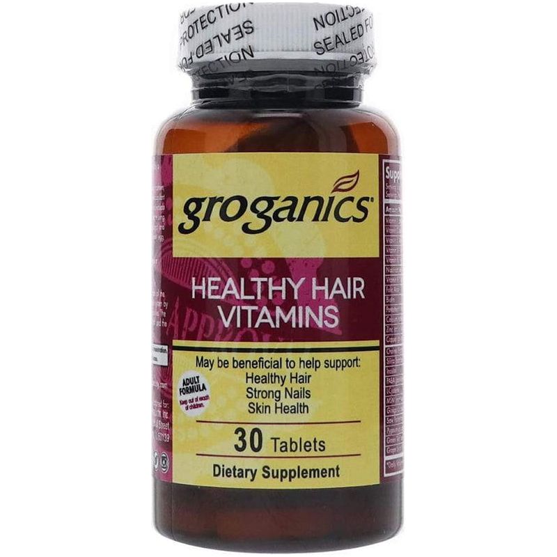 Groganics Healthy Hair Vitamins 30 Tablets