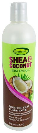 GroHealthy GroHealthy Shea Coconut Shea Moisture Rich Conditioner 355ml