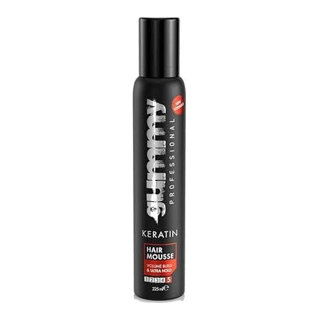 Gummy Health & Beauty Gummy Keratin Ultra Strong Hold Hair Styling Mousse 225ml