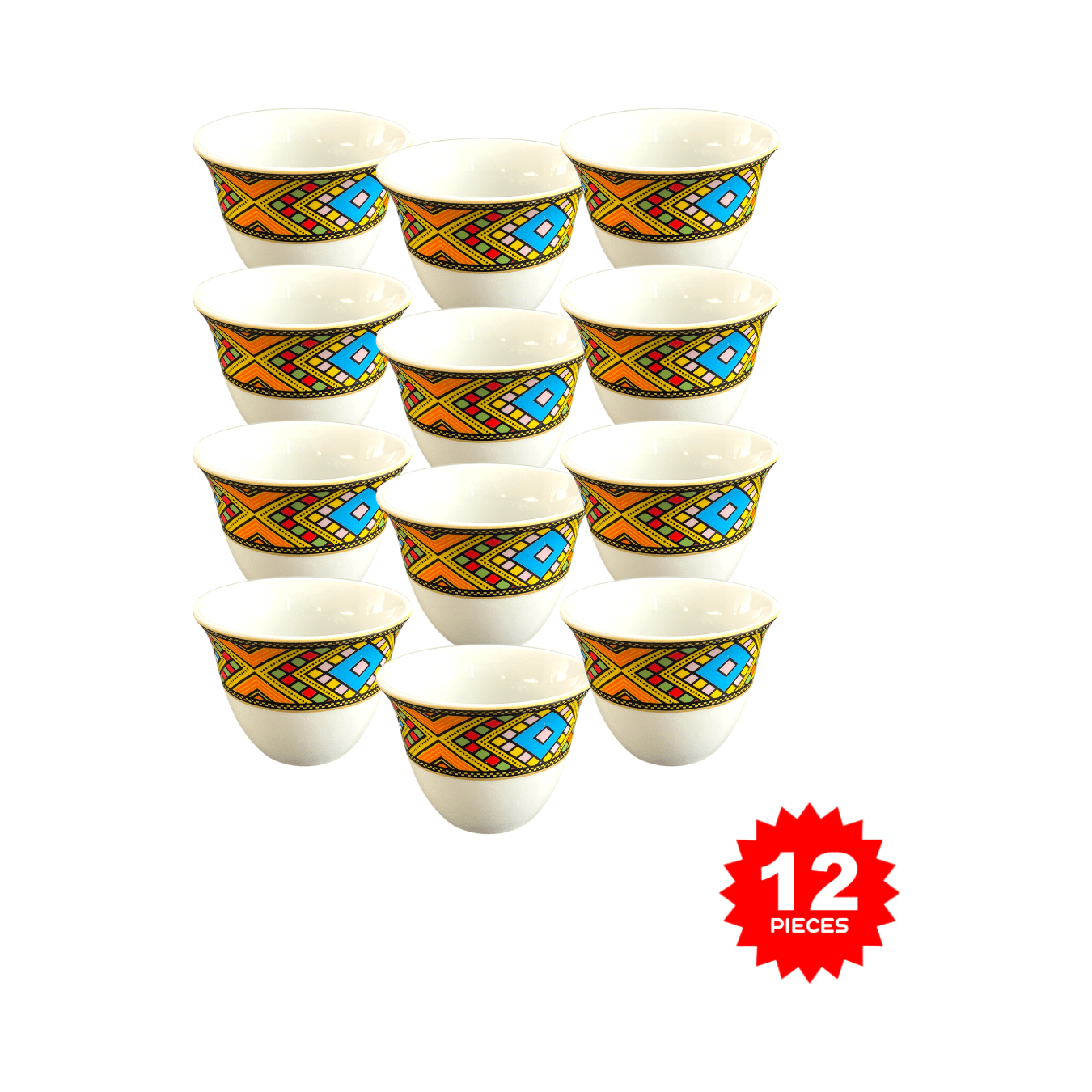 HABESHA Health & Beauty Habesha Shewhat 12pcs cawa cup90ml pattern/Illustration