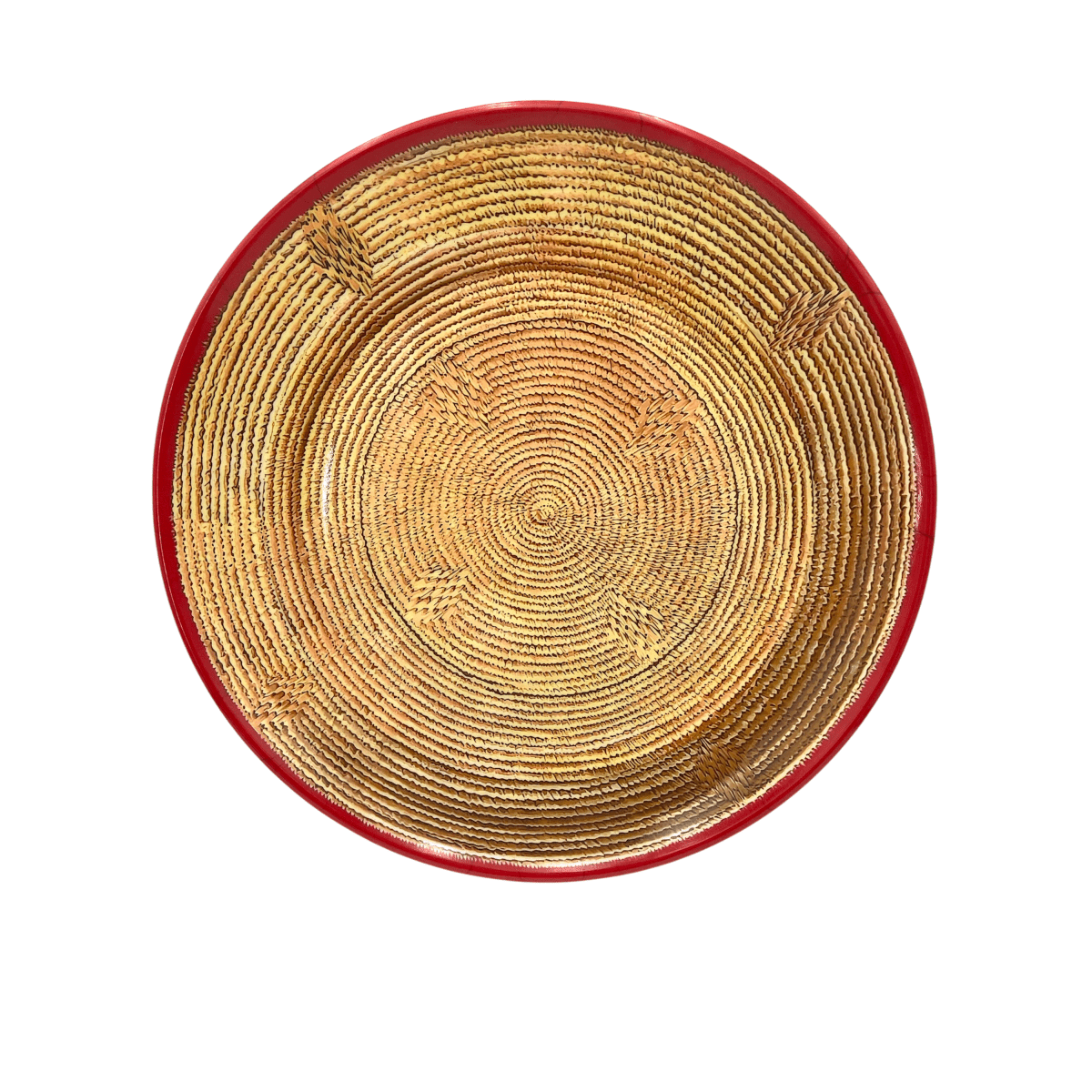 HABESHA Health & Beauty Plain Habesha Shewhat Melamine platter tray 16inch A3 Traditional Plain/Geometric Motifs/Pattern