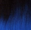 Hair by Sleek Schawarz-Blau Mix Ombré T1B/Blue Sleek Noble Gold 100% Premium Synthetic Hair 1 Pack with Lace Closure Big Water Weave