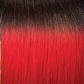 Hair by Sleek Schwarz-Rot Mix Ombre #T1B/Red Sleek Noble Gold 100% Premium Synthetic Hair 1 Pack with Lace Closure Big Water Weave