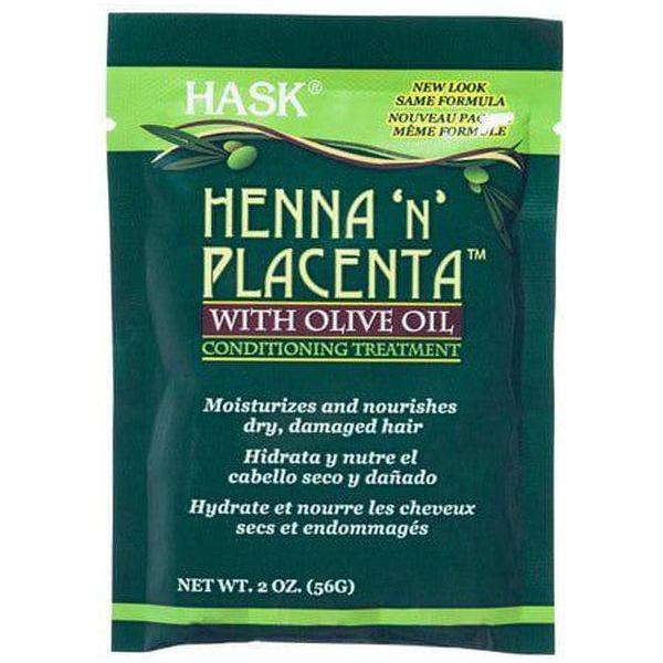 Hask Henna 'N Placenta Conditioning Treatment With Olive Oil 59Ml