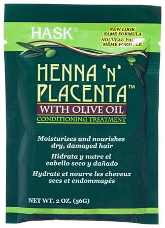 Hask Hask Henna 'N Placenta Conditioning Treatment With Olive Oil 59Ml