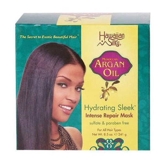 Hawaiian Silky Health & Beauty Argan Oil Hydrating Sleek Intense Repair Mask 241g