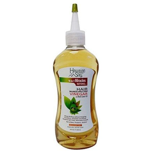 Hawaiian Silky Health & Beauty Hawaiian Silky Hair Vinegar with Black Castor Oil 238ml