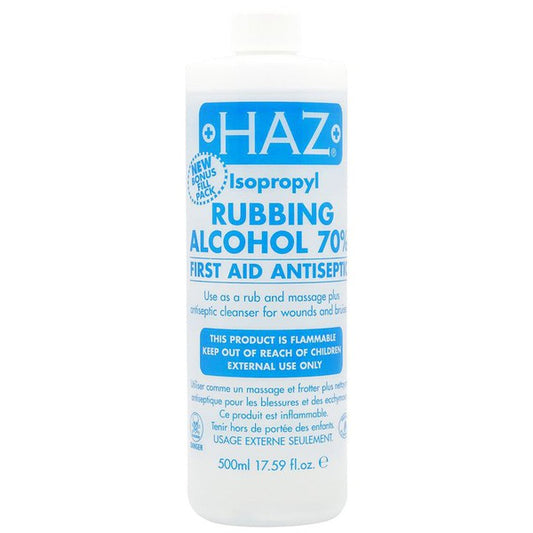 HAZ Haz Isopropyl Rubbing Alcohol 70%, 500ml