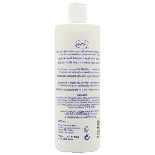 HAZ NATskin Hand & Body Lotion 500ml