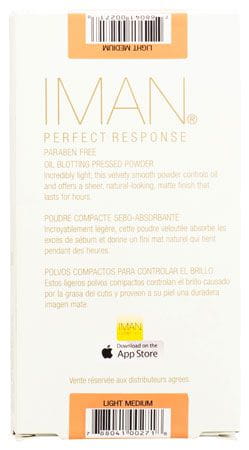 Iman Iman Perfect Response Oil-Blotting Pressed Powder Light Medium 10g